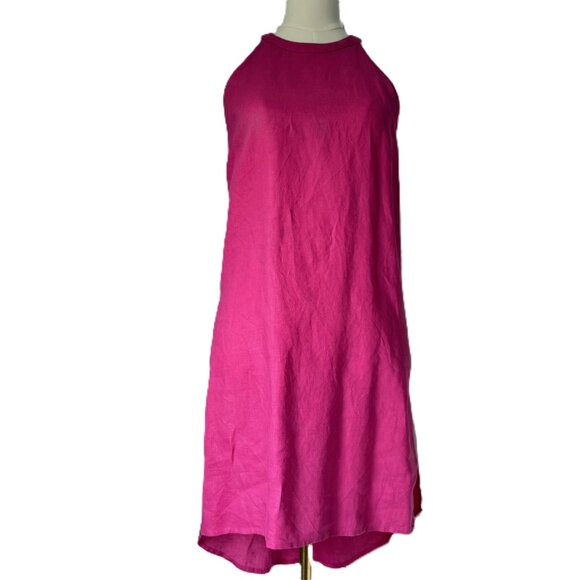 Dresses & Skirts - Sigrid Olsen | Fuchsia A-line Linen Summer Dress Sz Small